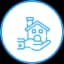 Hand holding a house signifying buying and selling of real estate